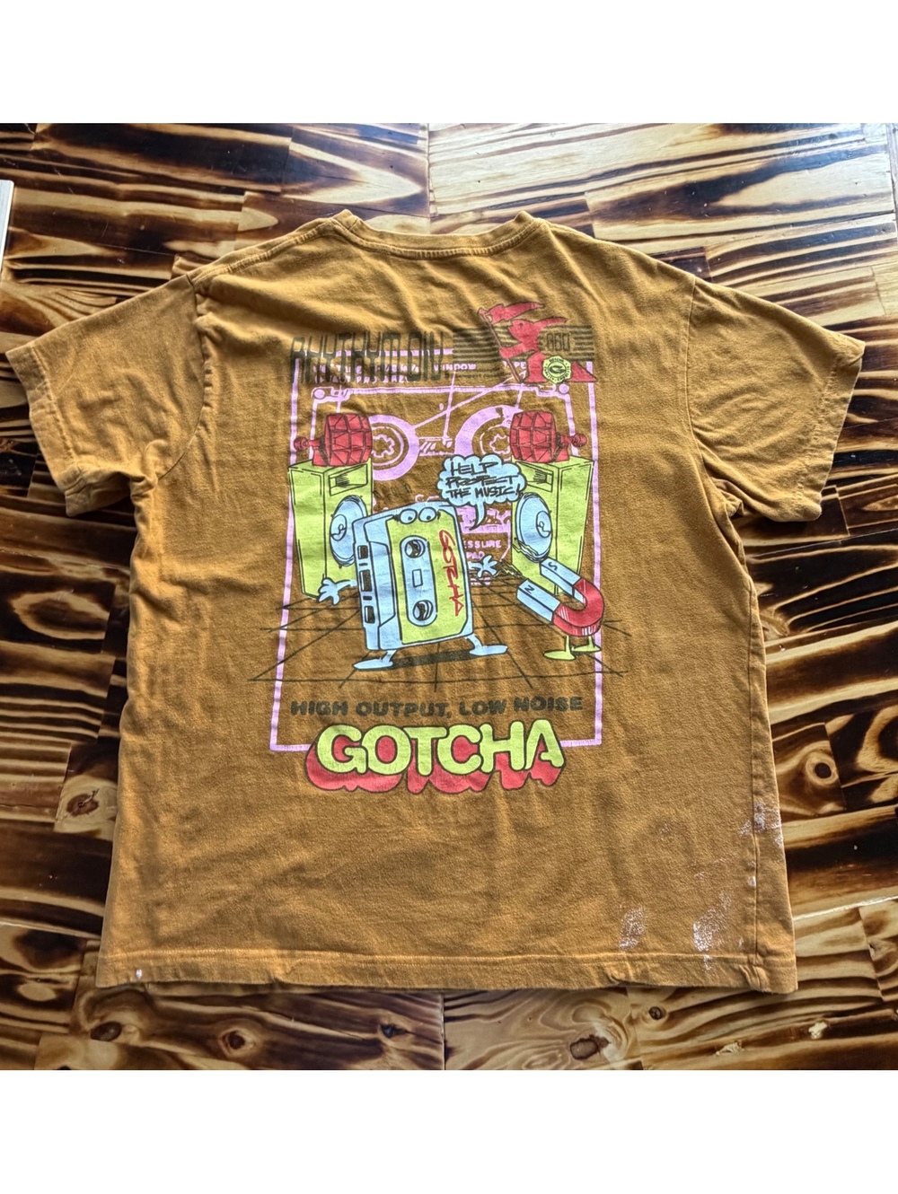 Gotcha brown graphic T-shirt